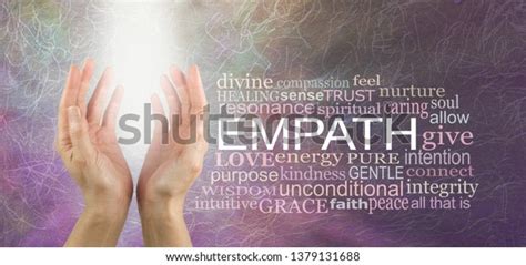Empath Non Judgemental Pair Female Hands Stock Photo 1379131688 ...