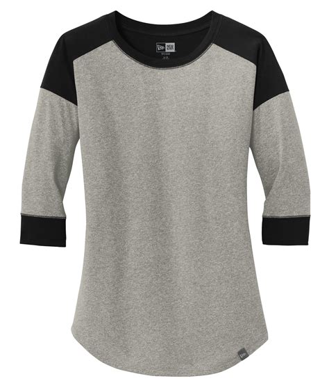 Custom New Era® Ladies Heritage Blend 3/4 Sleeve Baseball Raglan T-Shirt