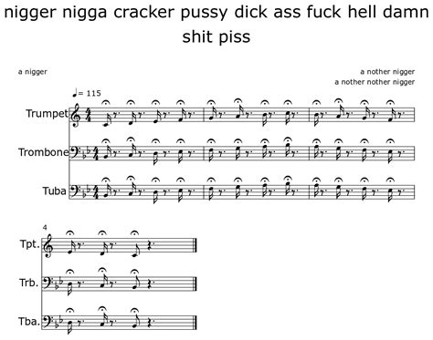 nigger nigga cracker pussy dick ass fuck hell damn shit piss - Sheet ...