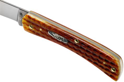 Case Knives Sod Buster Jr Pocket Worn Harvest Orange Bone Corn Cob Jig ...