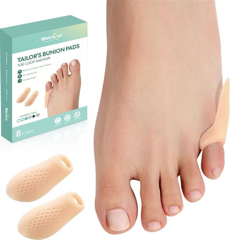 Amazon.com: Welnove Gel Toe Separator, 12 Pack Pinky Toe Spacers, Aloe Vera Extract Infused ...