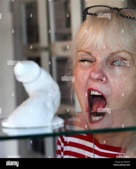 Bad Doberan, Germany. 14th July, 2015. The American artist Cynthia ...