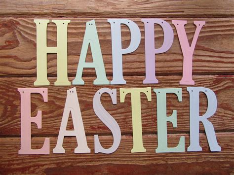 Handmade Happy Easter Banner, Bright Pastel Garland - Etsy UK