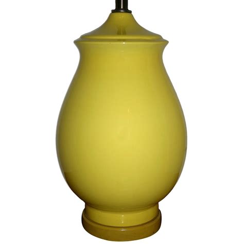 Large Mid-Century Yellow Table Lamp For Sale at 1stDibs | yellow table ...
