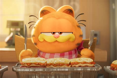 Garfield Eating Sandwich