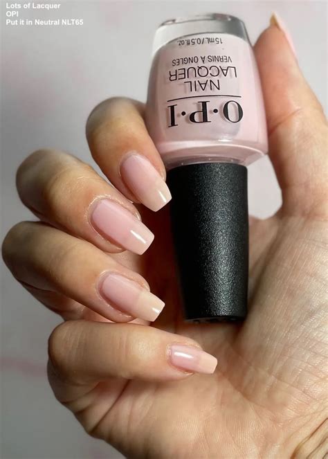OPI Put it in Neutral and Funny Bunny Combo — Lots of Lacquer