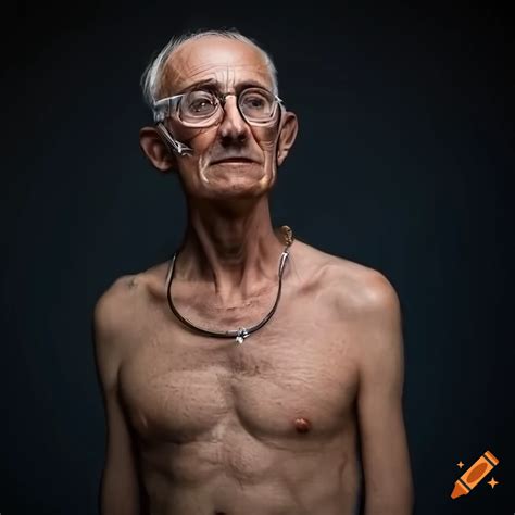 Photo of an old man talking to his grandson on Craiyon