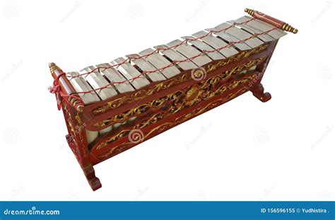 Indonesian Javanese Traditional Gamelan Music Instruments In White ...