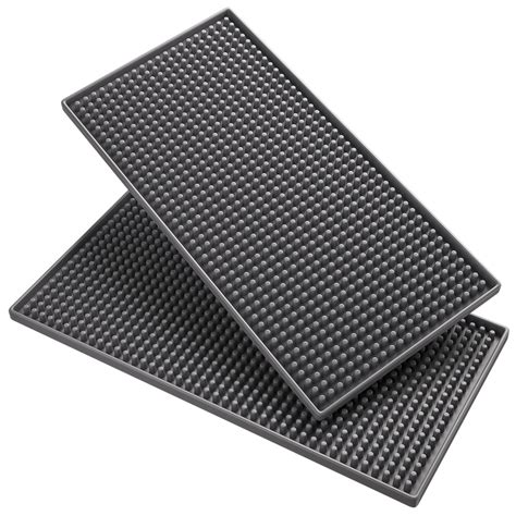 Amazon.com: Noverlife 2PCS Gray Bar Service Mats, 12x6in Countertop ...