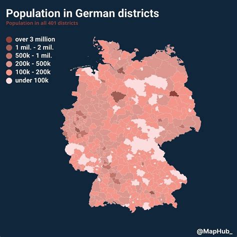 Population in German districts. by maphub_ - Maps on the Web