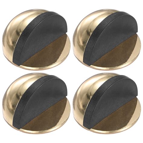 Uxcell 4-Pack Floor Mounted Door Stops, Stainless Steel Half Dome Floor ...