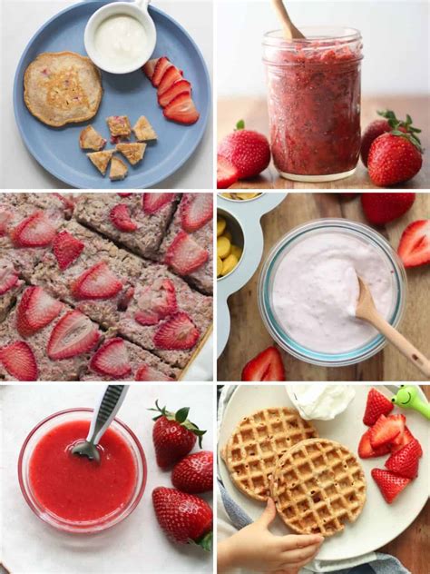 Strawberries for Babies (Puree and Baby Led Weaning) - MJ and Hungryman