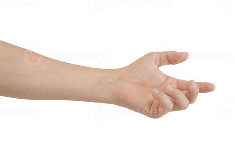 Man hand gesture isolated. 10870016 PNG