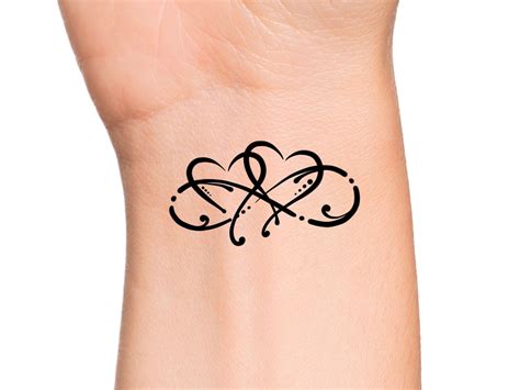 Double Infinity Tattoos With Names