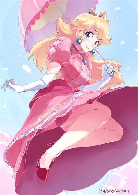 princess peach (mario) drawn by ario | Danbooru