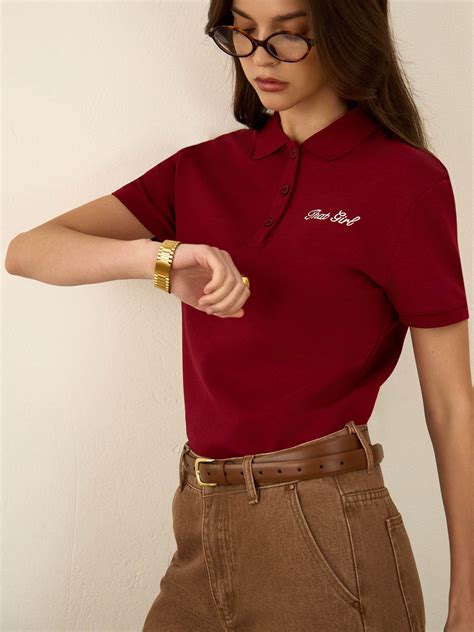 Kersey polo with embroidery :: LICHI - Online fashion store