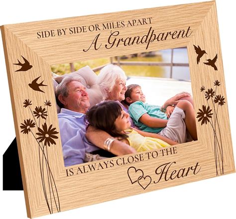 Amazon.com - CREATCABIN Grandparent Picture Frame Wood Photo Frames ...