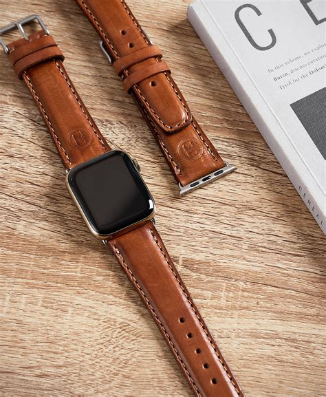 Quality Brown Leather Straps for Apple Watch | Hingees