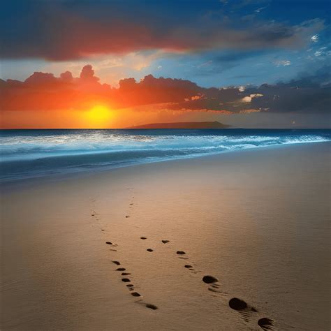 Footprints In The Sand Hd Images at Wayne Calvert blog