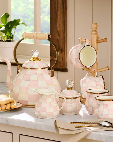 Rosy Check Tea Kettle Collection | Neiman Marcus