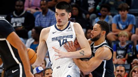 Zach Edey points tonight: Memphis Grizzlies vs Nets matchup