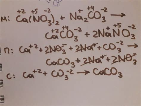 Ca(NO3)2+Na2+Co3=? 1)Полное Ионное уравнение,Краткое Ионное уравнение 2 ...