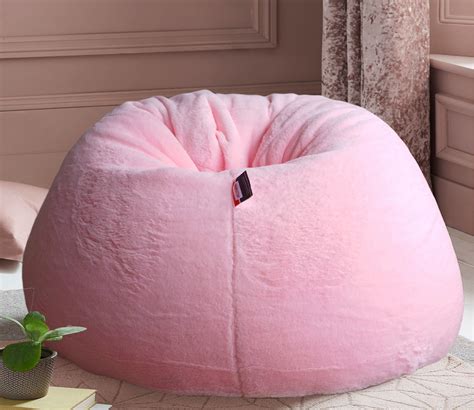 Buy Luxury Furr Bean Bag Cover For Adults (Pink, XXXL) at 68% OFF Online | Wooden Street