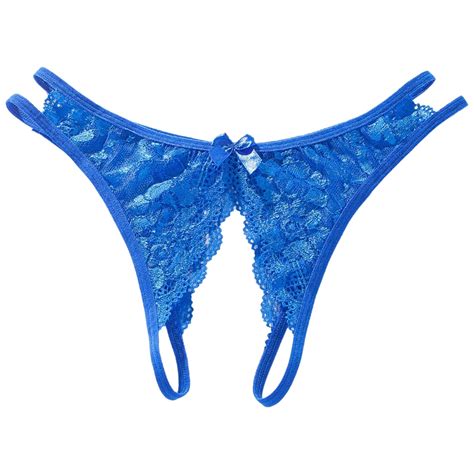 Crotchless Underwear Womens Underwear Thong Blue Thongs Cute Underwear ...