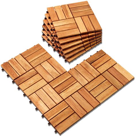Interlocking Wood Floor Tiles