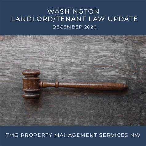 Washington Landlord/Tenant Law Update - January 2021 | TMG Property ...