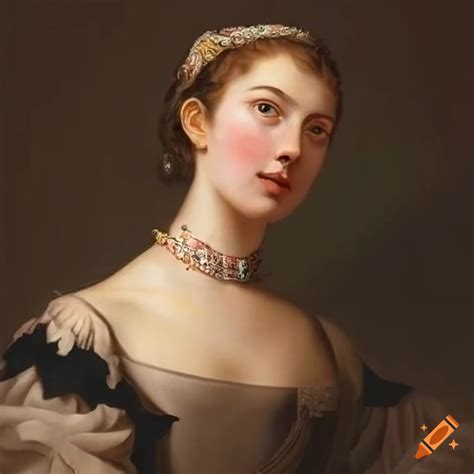 Classical art portrait on Craiyon