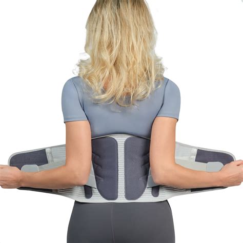 Back Brace for Lower Back Pain Adjustable Breathable Lumbar for Women/Men With lumbar support ...