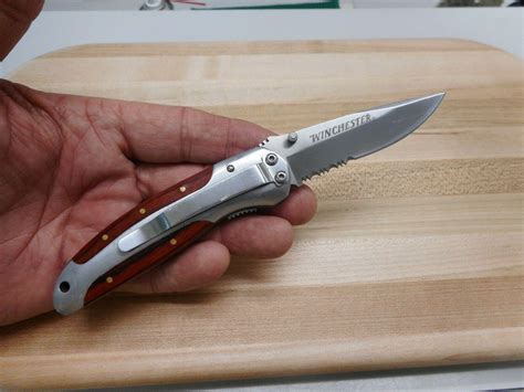 Winchester Pocket Knife Liner Lock Combo Edge Blade | #3934130007