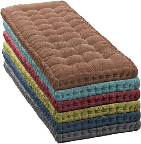 Waigg Kii 8cm Thick Bench Cushion 2/3 Seater Indoor 100/120/150cm,Thick ...