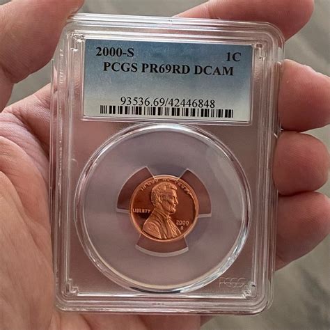 2000-S PCGS PR69RD Rare Dcam Certified and Graded Penny Perfect for ...
