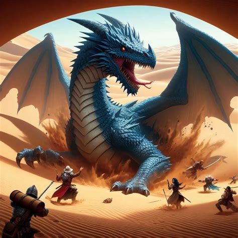 ADULT BLUE DRAGON: Defenses Inside and Outside the Lair - Dragon Encounters