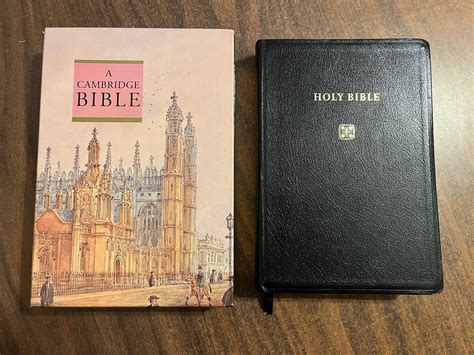 NIV 1984 Cambridge Single Column Bible - Black Cabra Bonded Leather ...