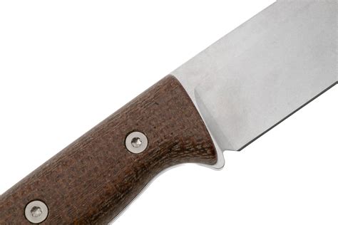 White River Knives Ursus 45 WRUR45-BNA-MAG, Stonewashed Magnacut, Natural Burlap Micarta ...