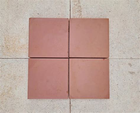 6X6 Inch Red Clay Terracotta Wall Cladding & Floor Tiles