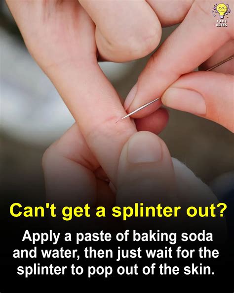 Factbytes | Applying a paste of baking soda and water, then covering it ...