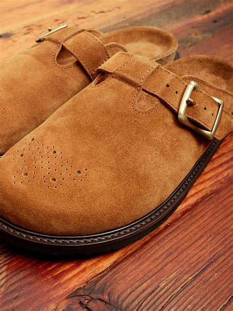 Buggs Suede Mule in Camel - Blue Owl Workshop