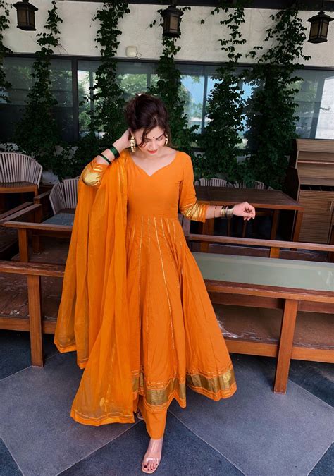 Golden orange dress online