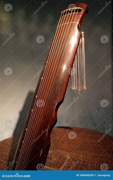 Ancient Chinese Music Instrument Guqin Stock Image - Image of ancient ...