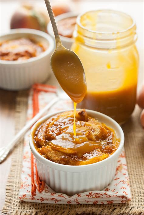 Peach Caramel Bread Pudding - The Kitchen McCabe