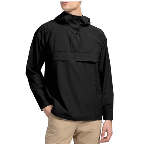 Outdoor Ventures Men's Rain Jacket Waterproof with Hood Lightweight ...