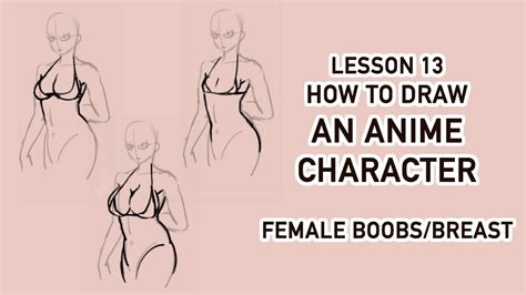 [Draw Anime Character Tutorial] 13 - Female Boobs/Breast - YouTube