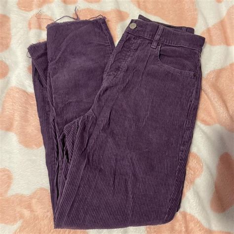 pacsun purple corduroy pants! -size: 24 -great... - Depop