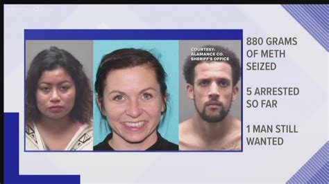 5 Arrested, 1 Still Wanted, In Alamance County Meth Bust | wfmynews2.com