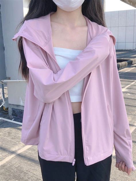 Pink Windbreaker Jacket from TeddyLoveEve | Pink windbreaker jacket ...