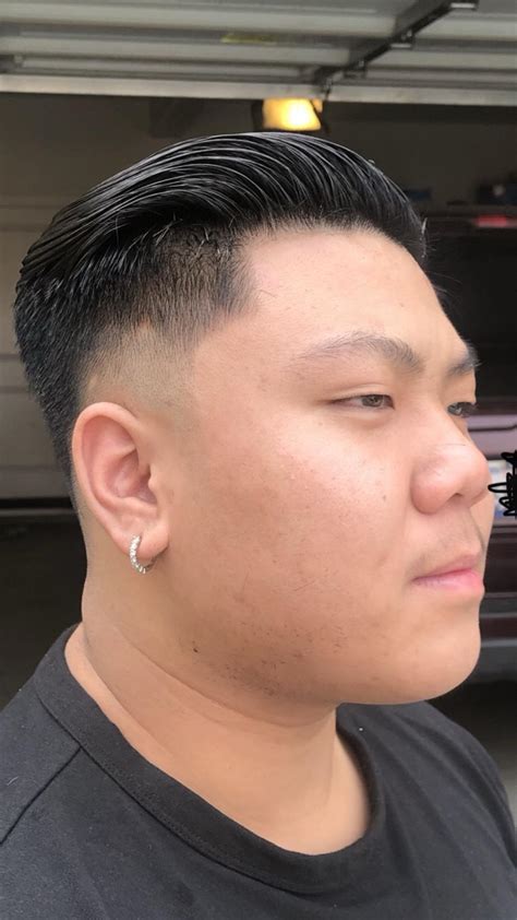 Slick Back Taper Haircut Low Fade W/ A Slick Back : R/Barber